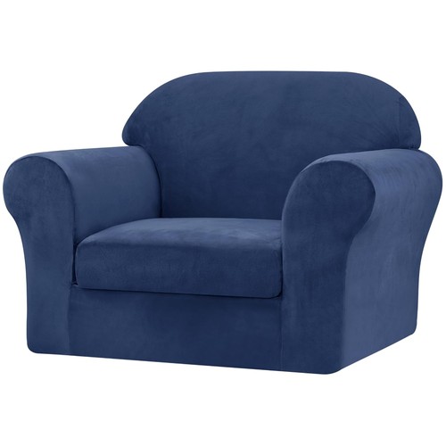 Velvet armchair slipcover - slipcover, with