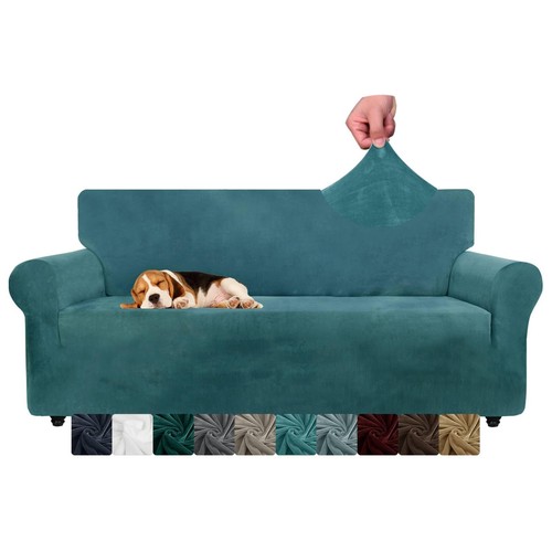 Chelzen velvet seater sofa - 3,