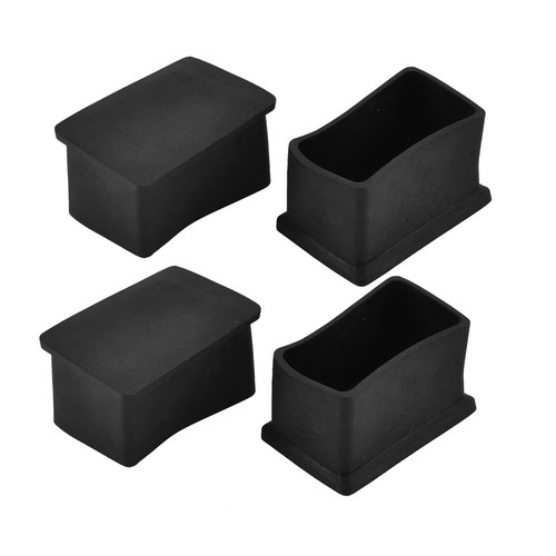 4pcs 50mm 30mm rubber square - x,