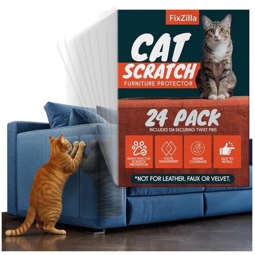Cat scratch furniture - cat,